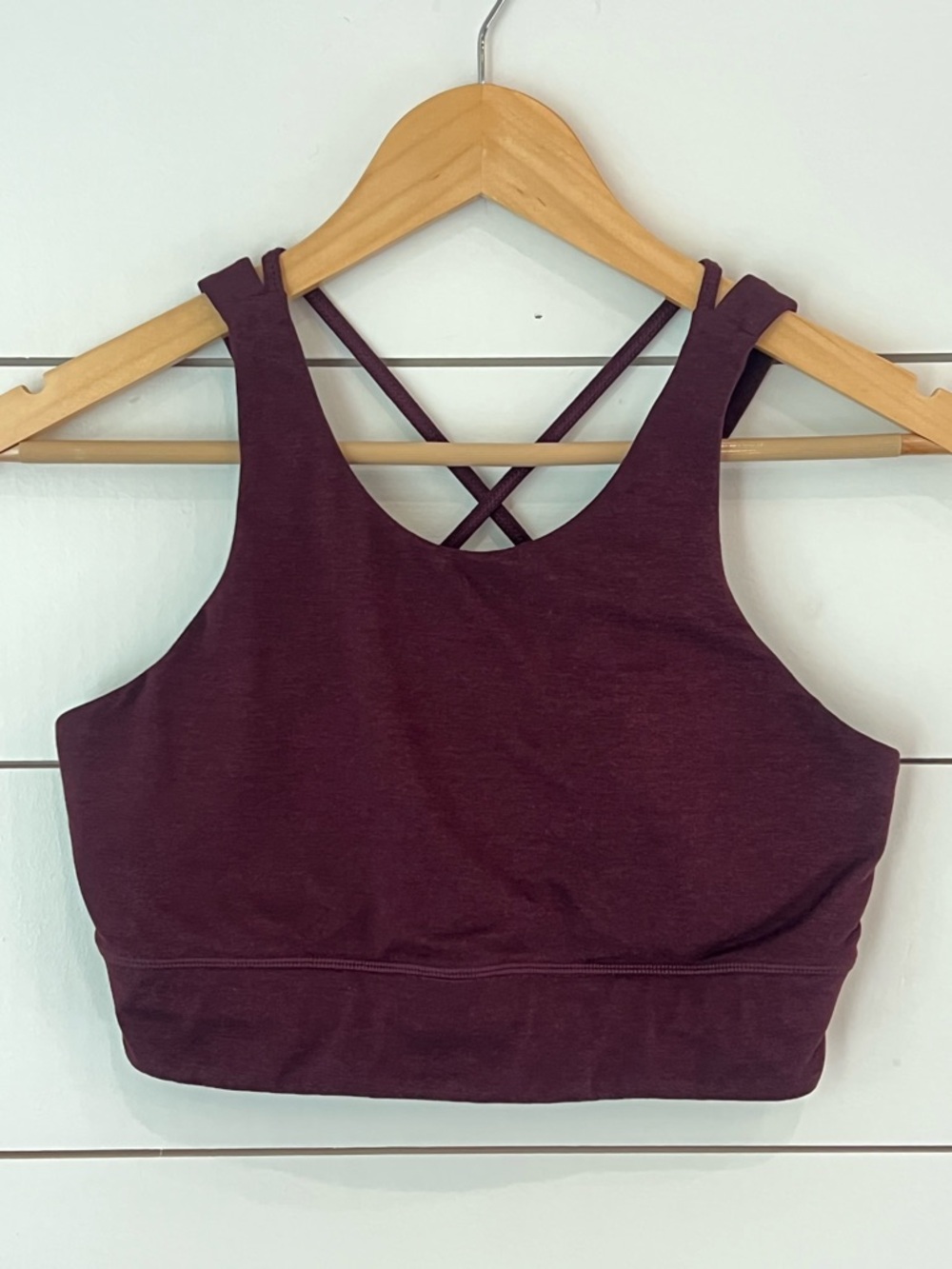 Vuori Deep Maroon Cross-Back Sports‎ Bra